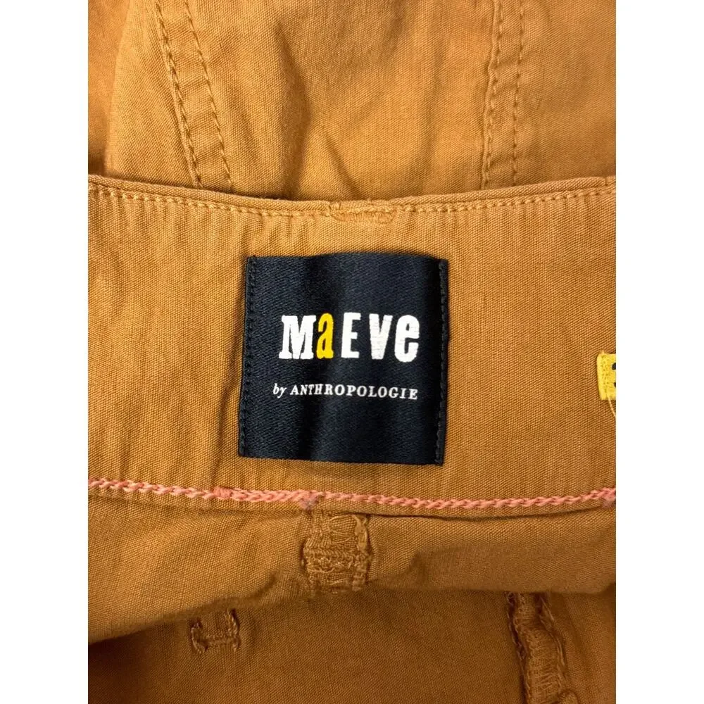Maeve The Colette Pants 30 Womens Anthropologie Magic Fabric Linen Wide Leg_6